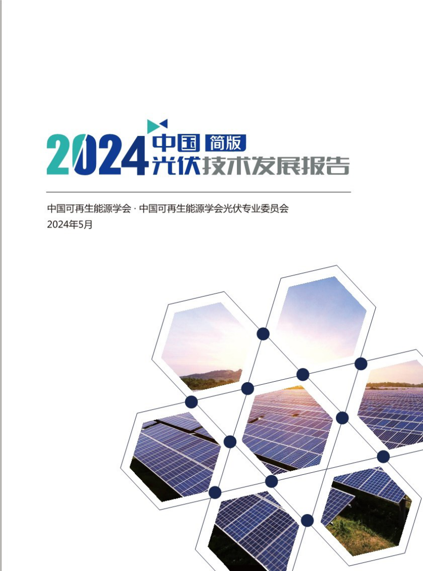 中國可再生能源學會：2024年中國光伏技術發展報告簡版