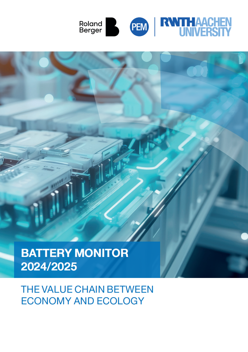 2024-2025年电池产业监测报告：市场发展概述及价值链的战略选择（英文版） 第1页