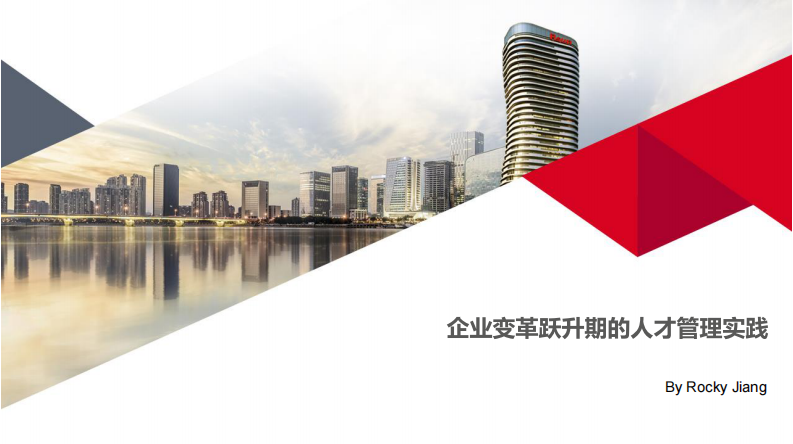 人力资源总监：企业变革跃升期的人才管理实践 第1页