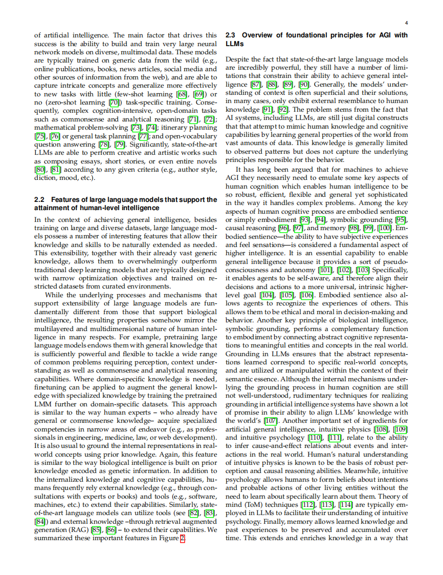 通用人工智能 (AGI) 的大型语言模型：基础原理和方法的综述（英文） 第4页