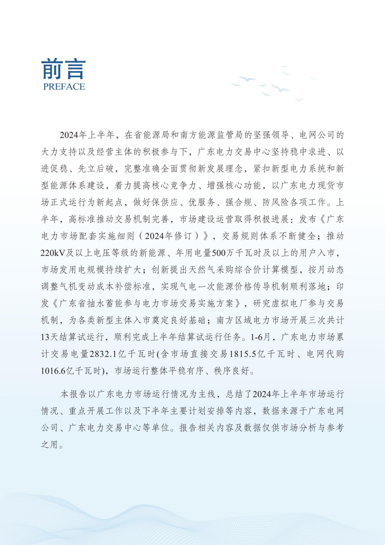 广东电力市场2024年半年报告 第2页