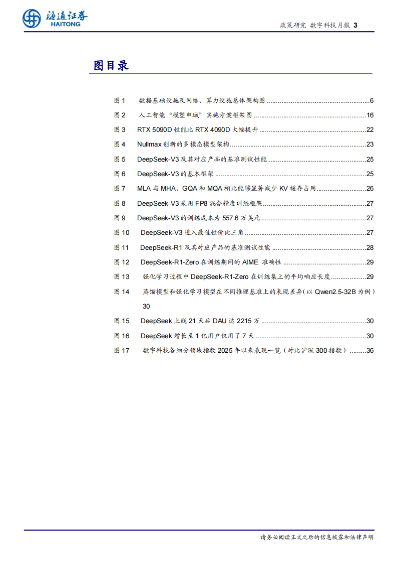 数字科技月报：DeepSeek领衔大模型创新，数字科技政策与产业协同发展 第3页