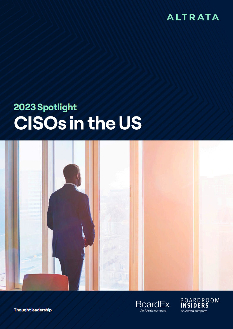 2023年美国首席信息安全官（CISO）报告(英文) 第1页