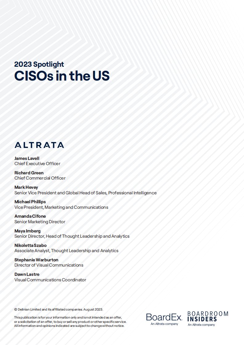 2023年美国首席信息安全官（CISO）报告(英文) 第2页