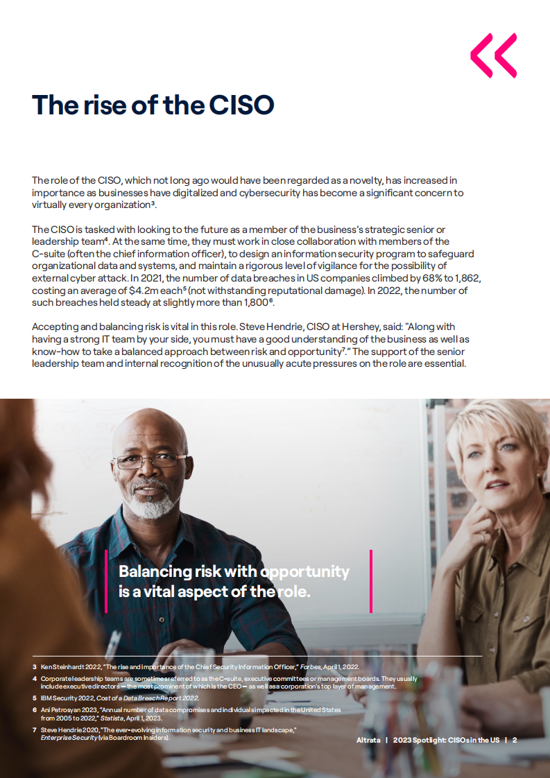 2023年美国首席信息安全官（CISO）报告(英文) 第4页