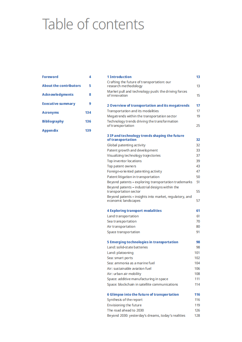 产权组织技术趋势：交通运输的未来报告（英文） 第4页