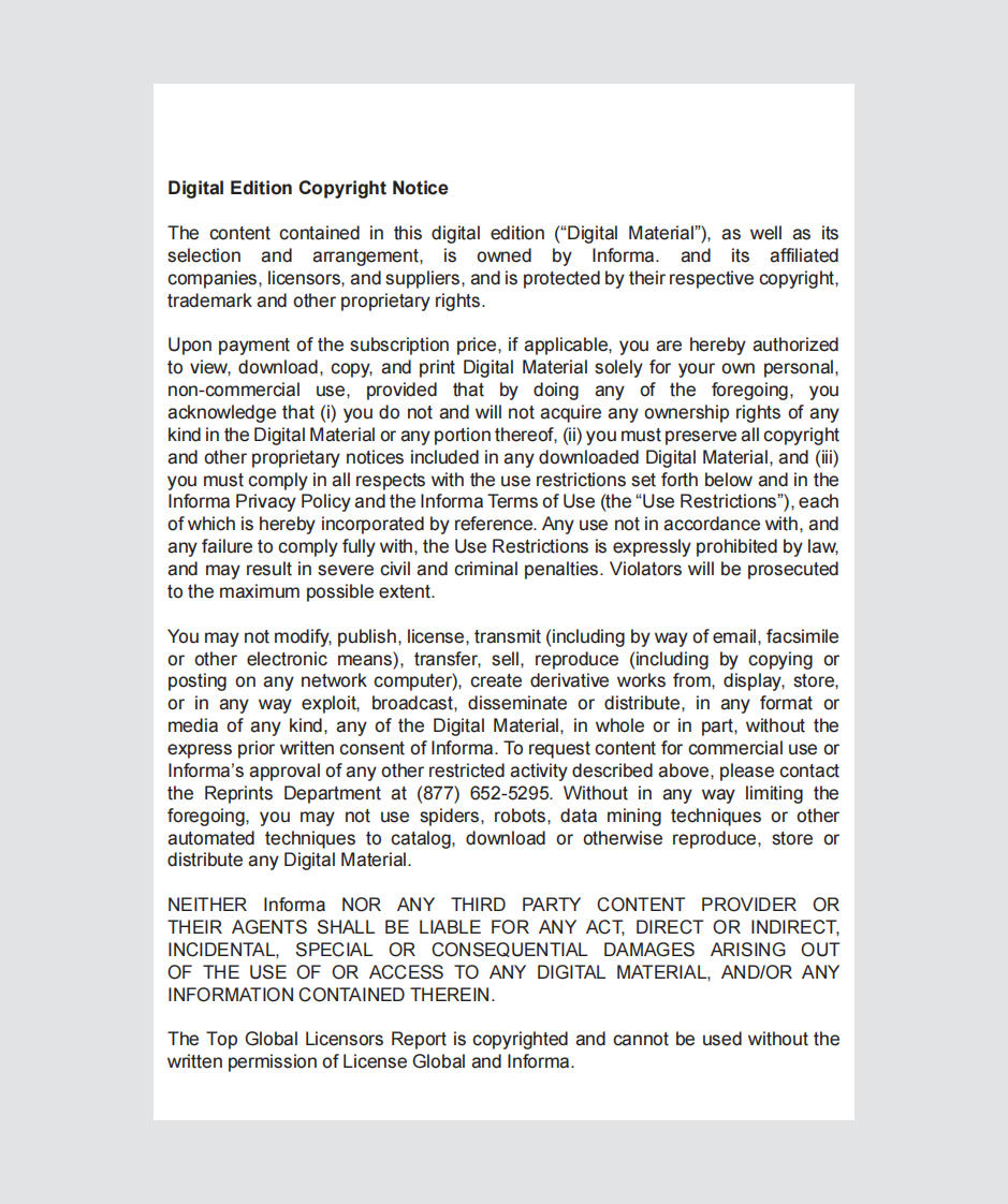 2024年领先被许可方（IP）报告（英文） 第2页