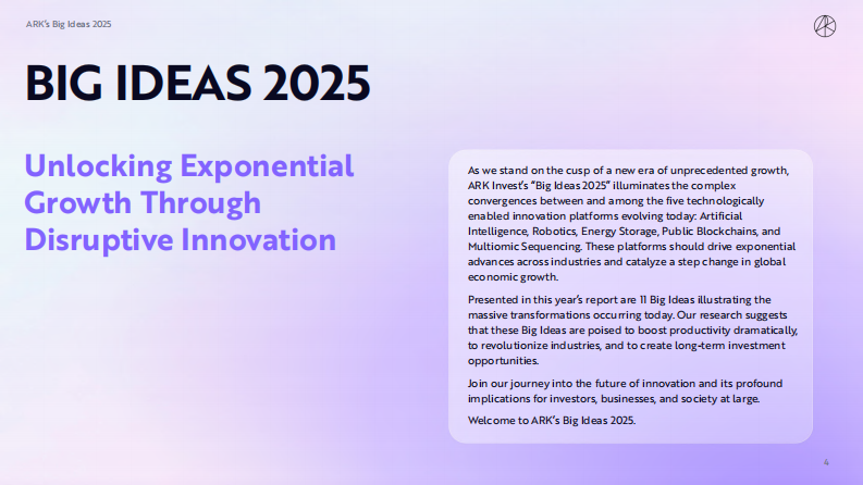 ARK Invest发布《BIG IDEAS 2025》（英） 第4页