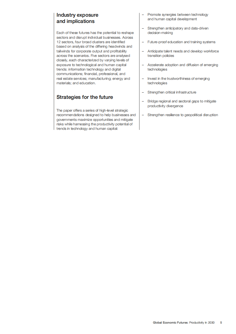 2030年全球生产力展望报告（英文） 第5页