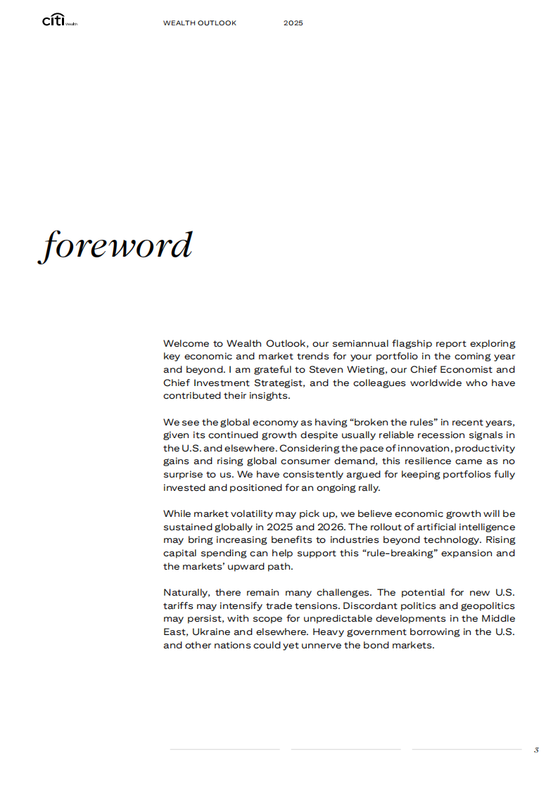 花旗-2025年全年财富展望（英）） 第3页