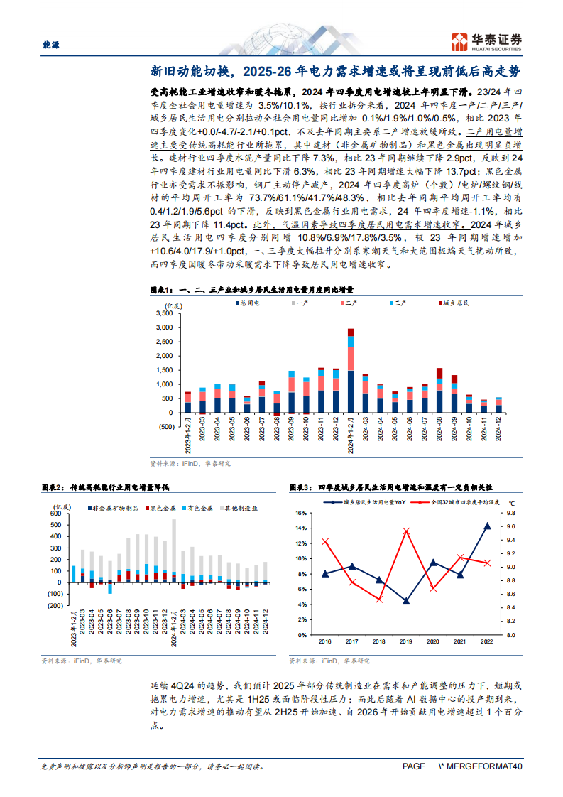 AI 能源系列，煤炭篇&mdash;&mdash;电力消费新旧动能切换影响几何 第4页