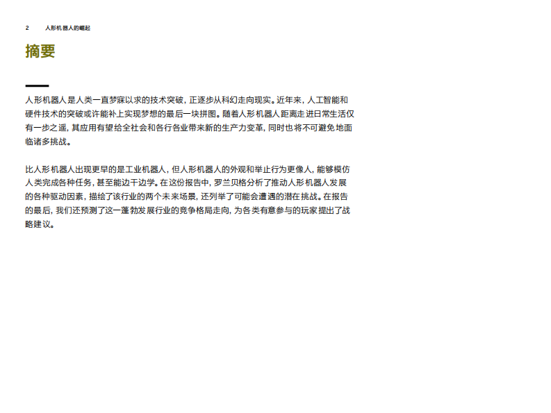 2025人形机器人的崛起研究报告 第2页
