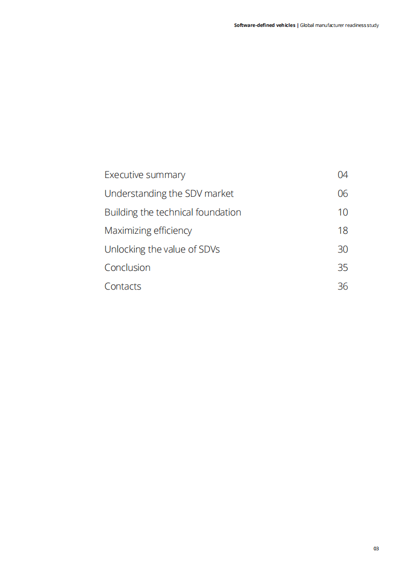 2024软件定义汽车（SDVs）：全球制造商就绪情况研究报告（英文） 第3页