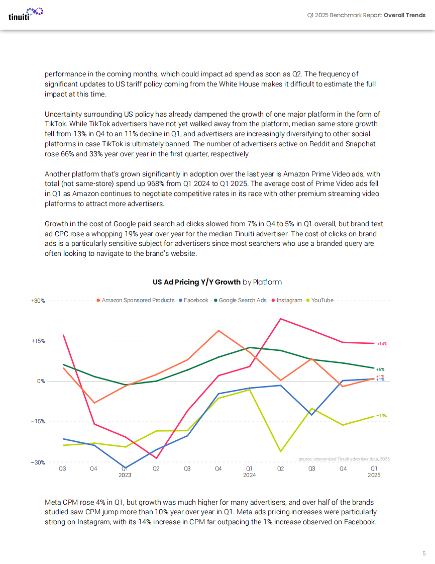 2025年第一季度数字广告基准报告 第5页