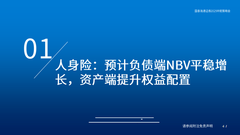 保险行业2025年中期投资策略：资负匹配定保险股真实价值-国泰君安 第4页