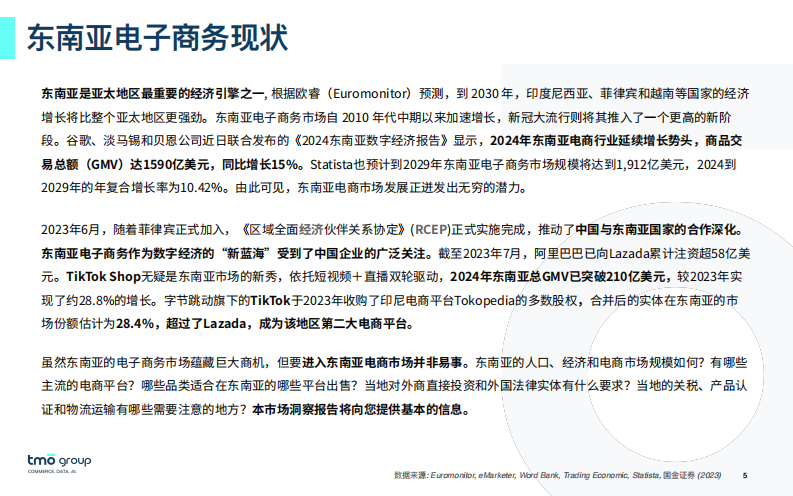 2025年东南亚电子商务市场洞察报告 第5页