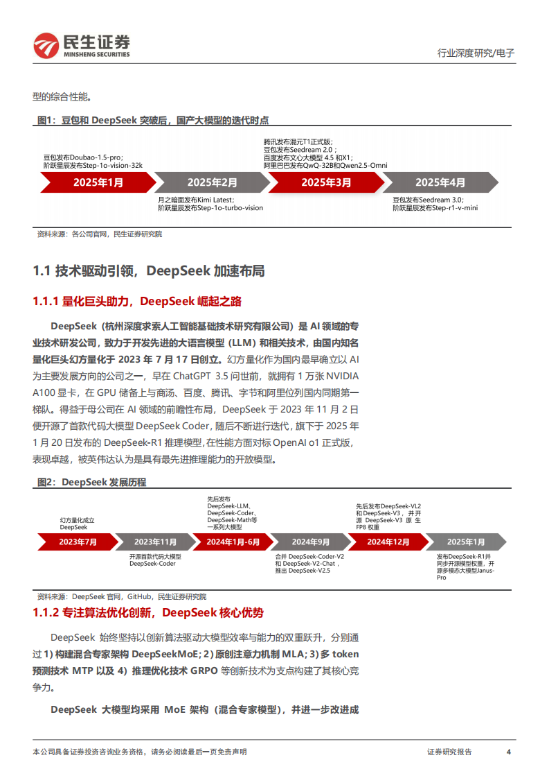 电子行业深度报告：算力平权，国产AI力量崛起 第4页