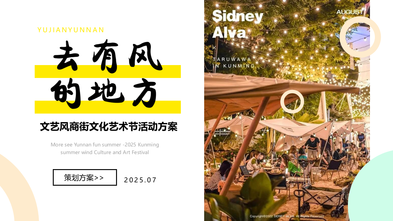 2025商业街市集文化艺术节&ldquo;去有风的地方&rdquo;活动策划方案【夏季活动】 第1页