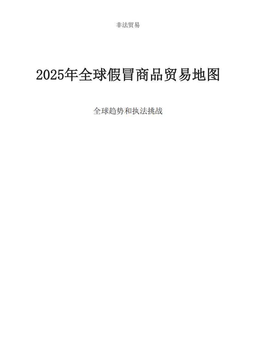 2025年全球假冒商品贸易地图：全球趋势与执法挑战（中文） 第3页