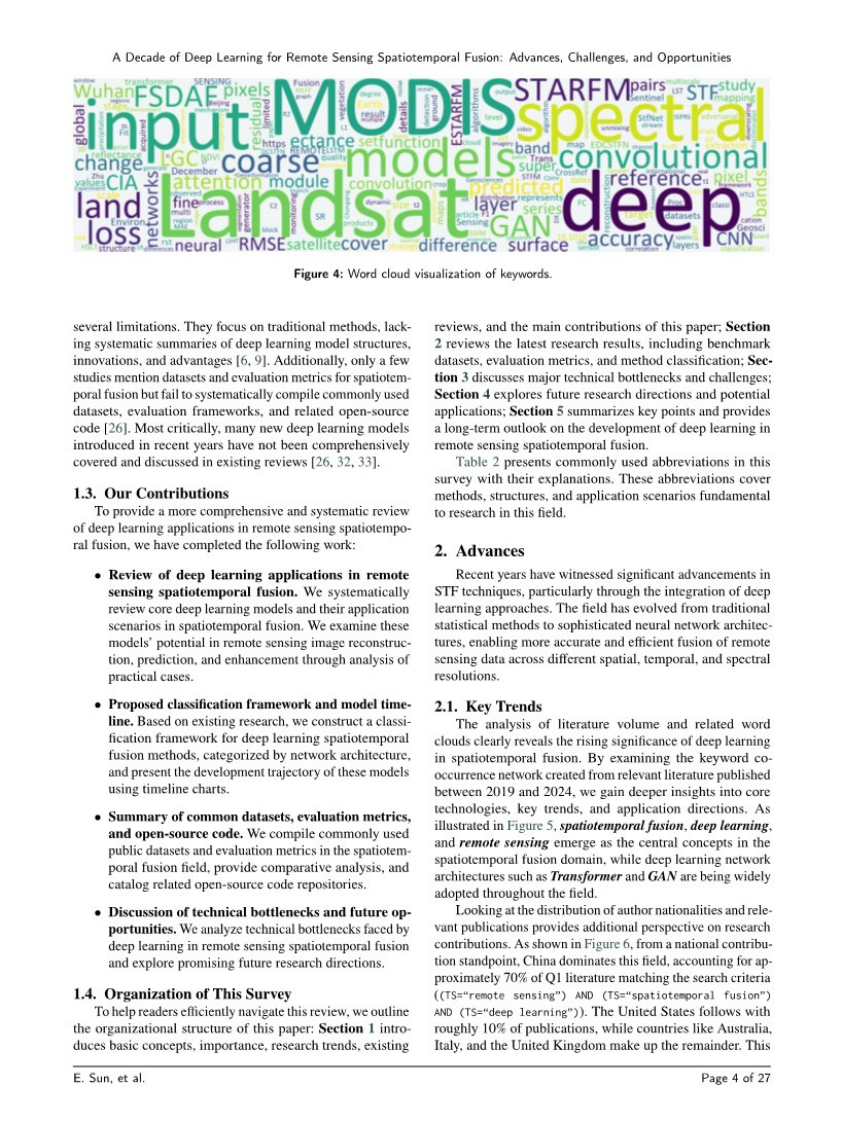 遥感时空融合深度学习的十年演进：进展、挑战与机遇 第4页