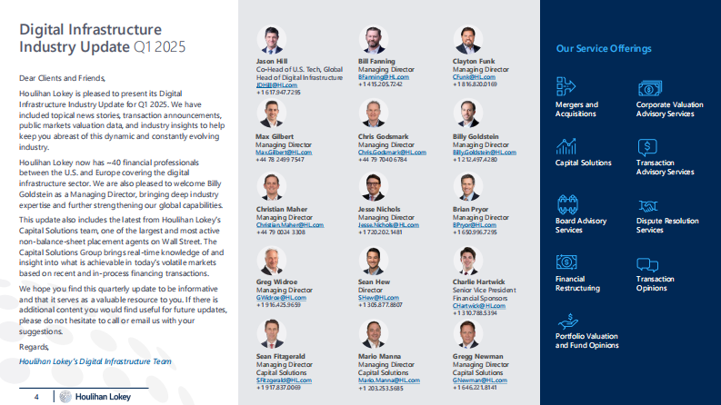 2025年第一季度全球数字化基础设施行业更新报告（英文） 第4页