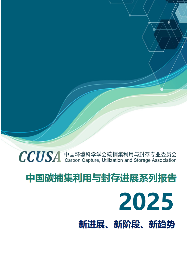 2025年中国碳捕集利用与封存进展系列报告 第1页