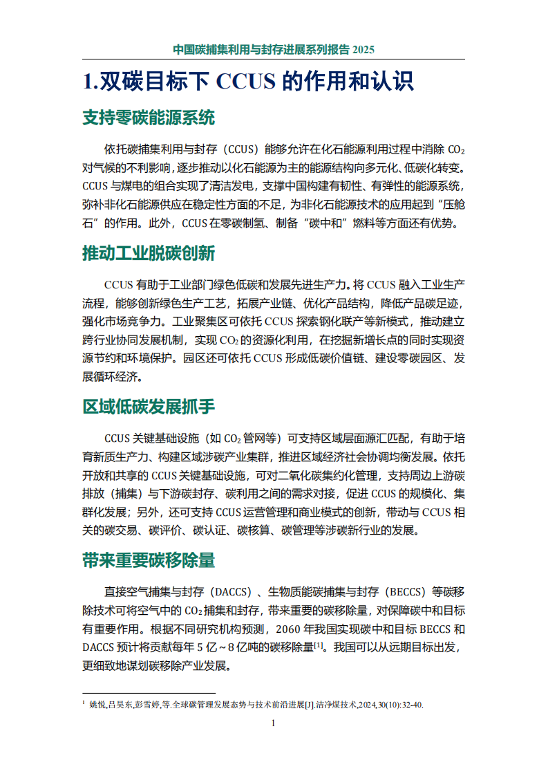 2025年中国碳捕集利用与封存进展系列报告 第5页