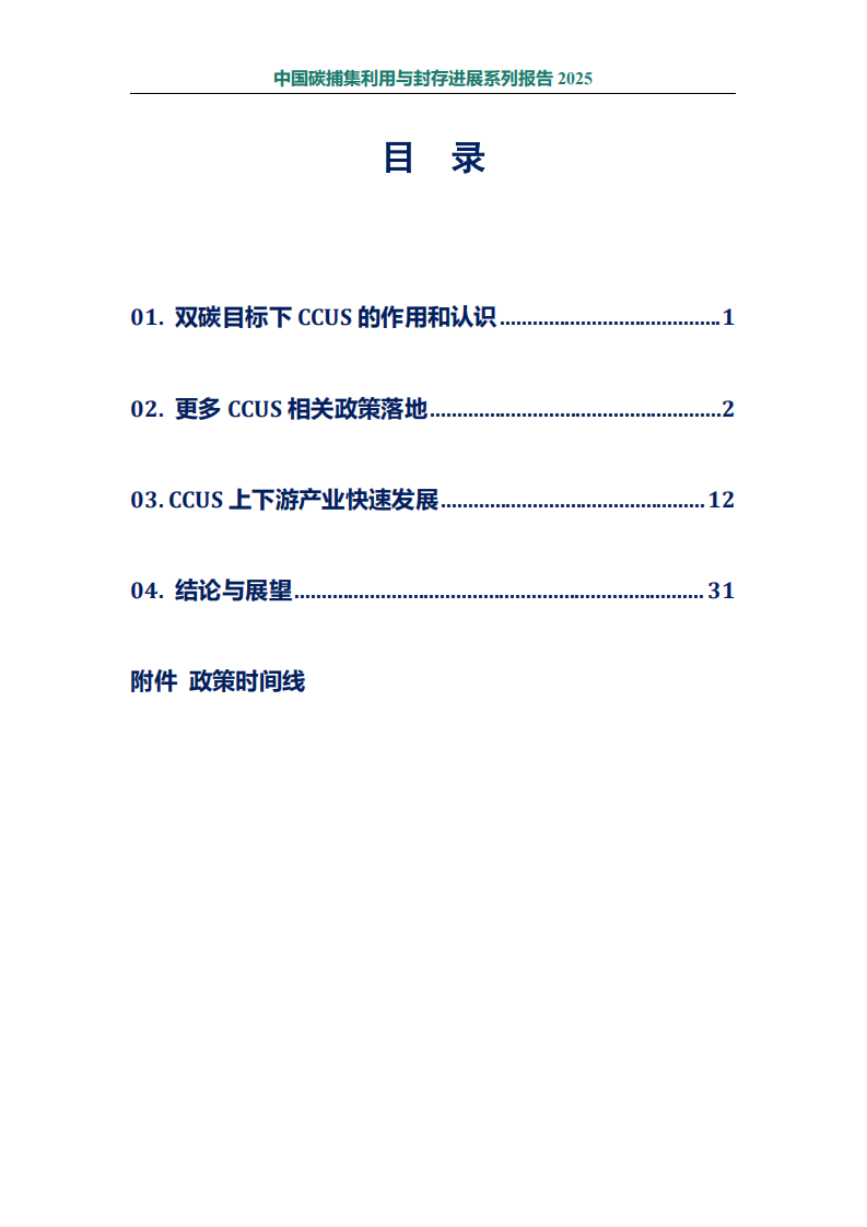 2025年中国碳捕集利用与封存进展系列报告 第4页