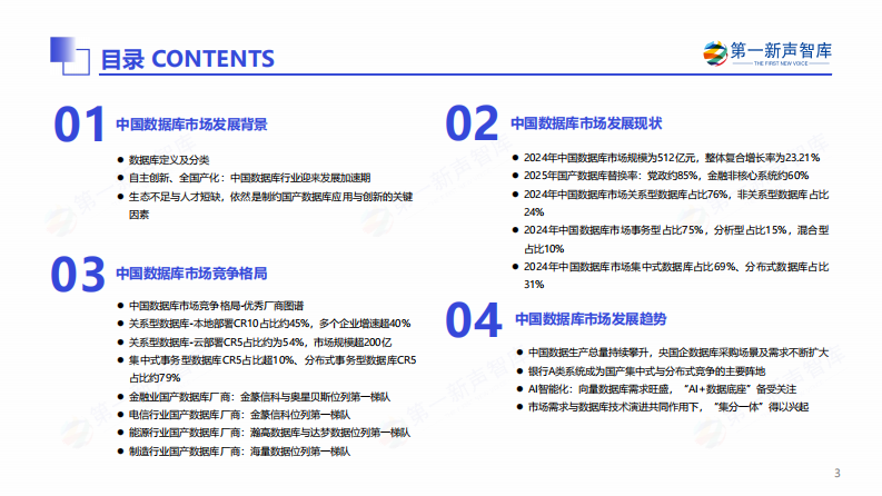 2025年中国数据库市场研究报告 第3页