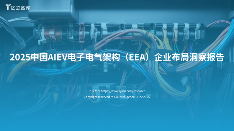 2025中国AIEV电子电气架构（EEA）企业布局洞察报告 第1页