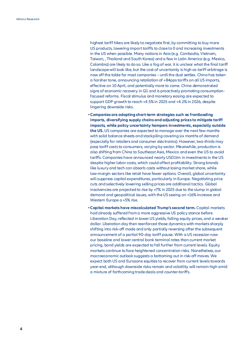 2025风暴中前行：不确定环境下的经济展望报告（英文） 第4页