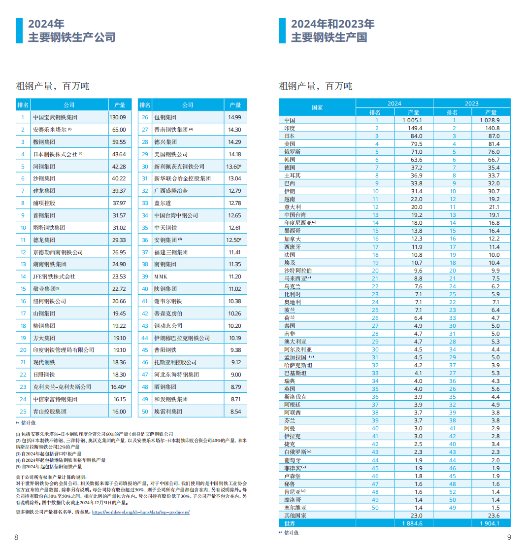 2025年世界钢铁统计数据报告 第5页