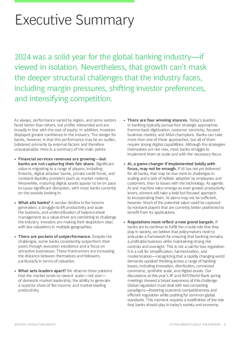 2025未来金融：全球银行业结构性挑战与转型路径研究报告（英文） 第3页