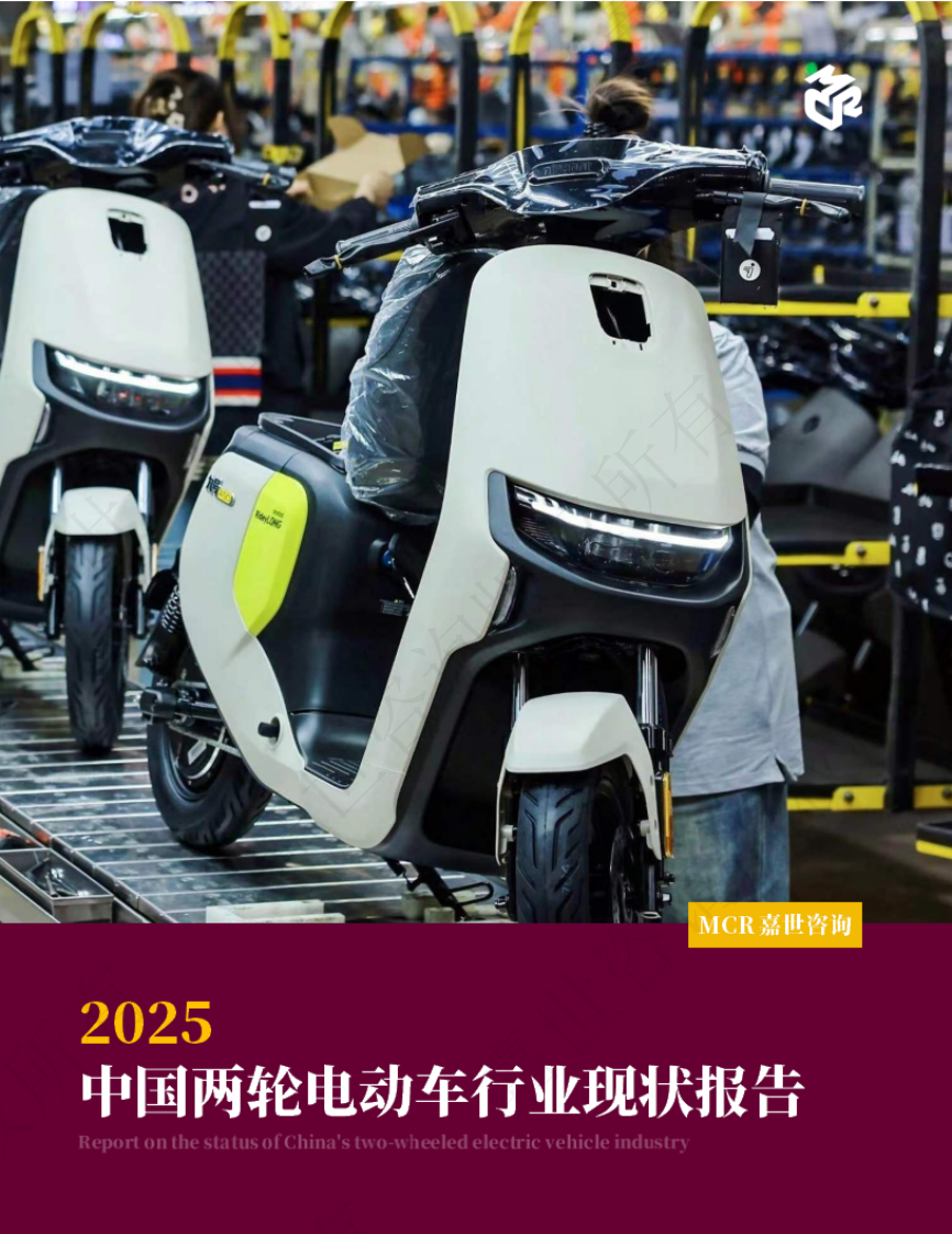 MCR嘉世咨询：2025中国两轮电动车行业现状报告 第1页