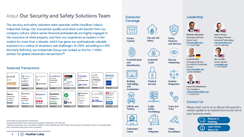 2025年第一季度全球安防解决方案行业市场更新报告 第5页