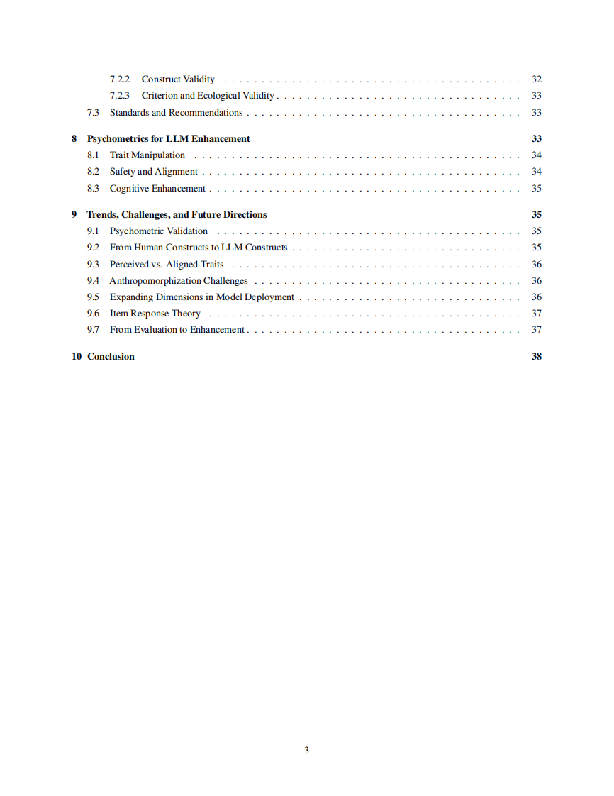 大语言模型心理测量学系统综述：评估、验证、增强 第3页