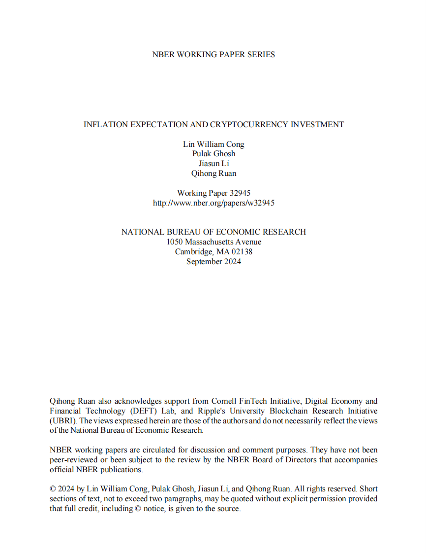 通货膨胀预期与加密货币投资（英文） 第1页