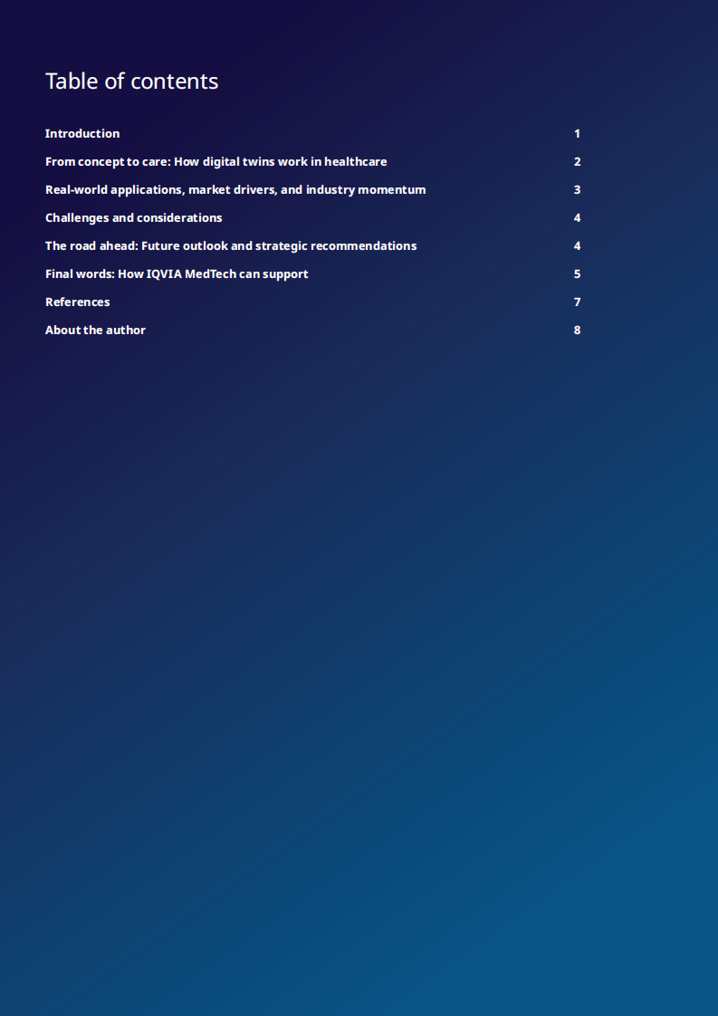 2025医疗领域的数字孪生：开启个性化医疗与诊断的未来研究报告（英文） 第2页