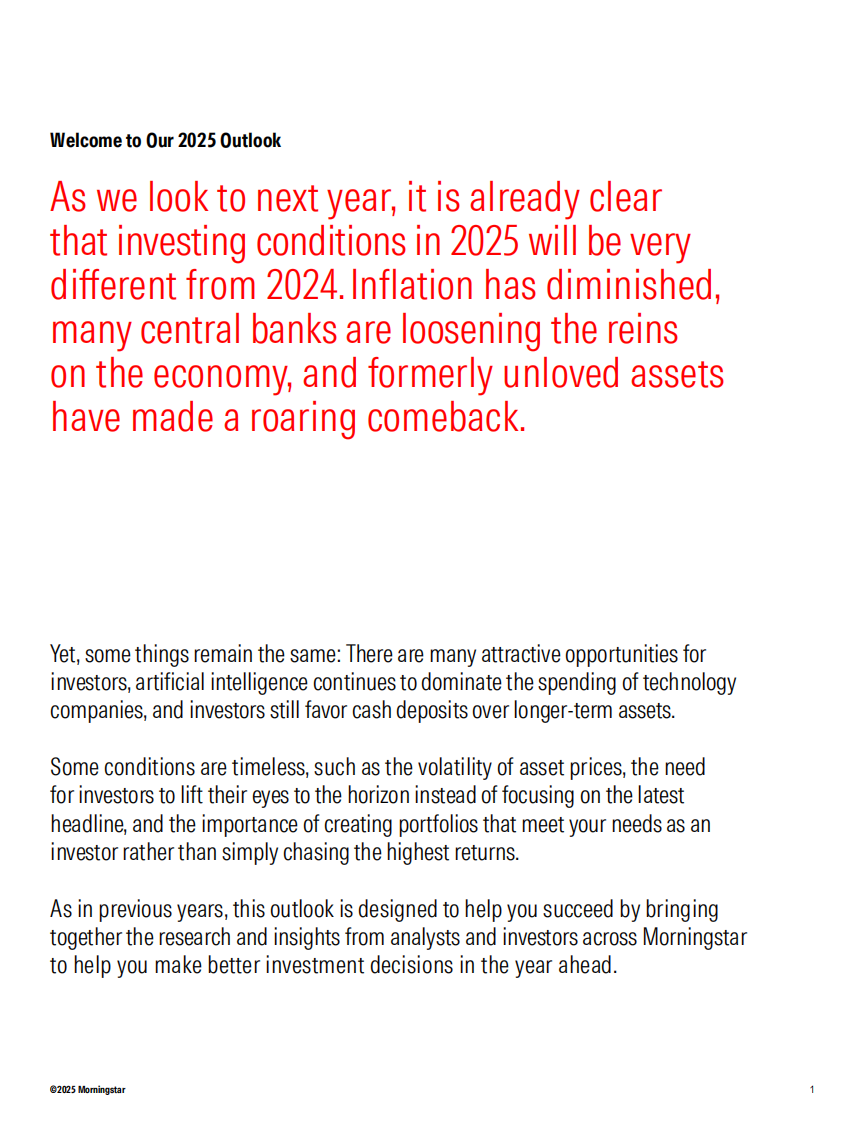 2025年全球投资展望报告（英文） 第3页