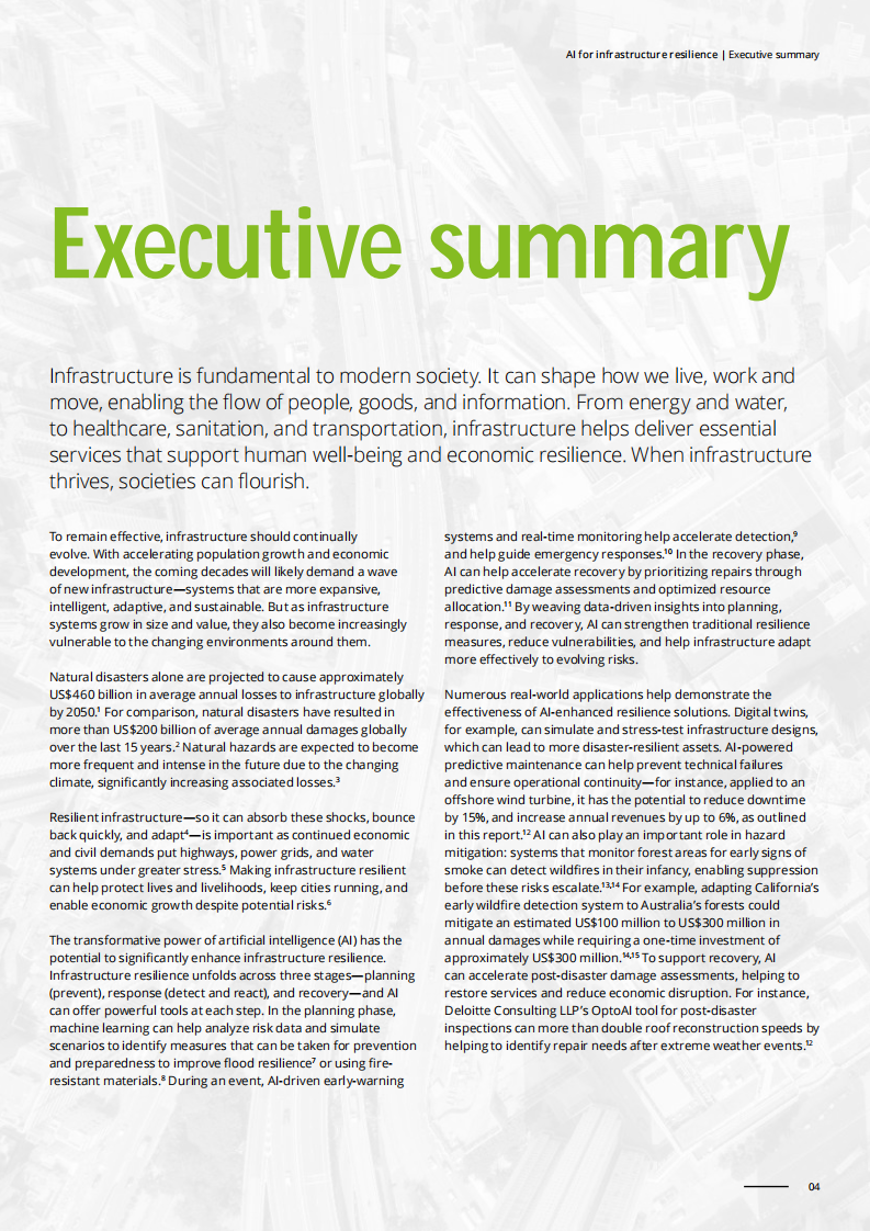 2025人工智能助力基础设施韧性提升研究报告（英文） 第4页