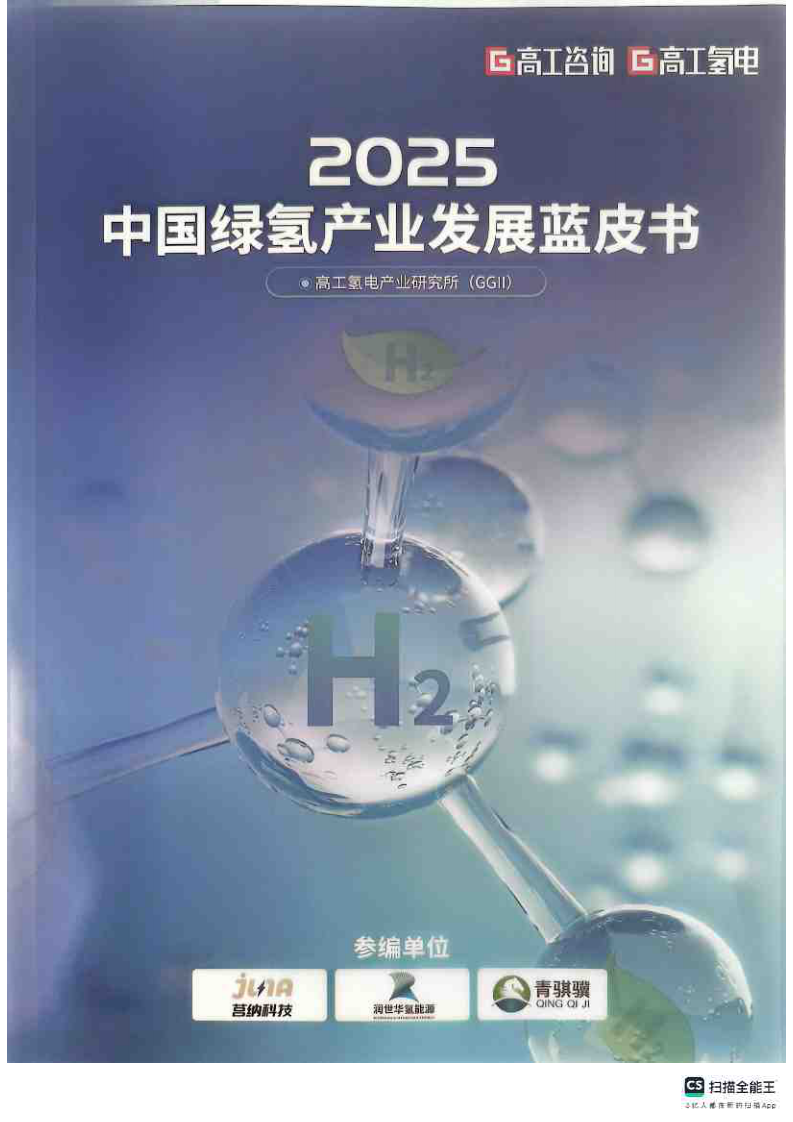 2025中国绿氢产业发展蓝皮书 第1页