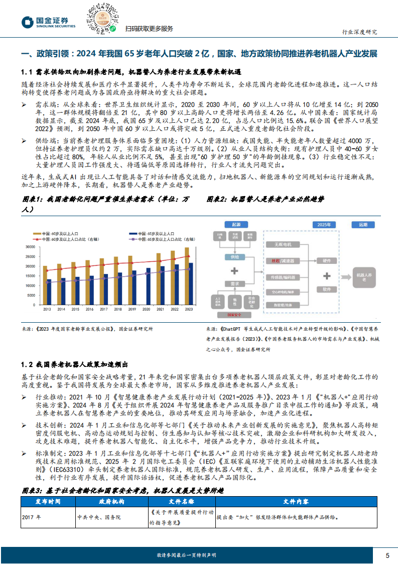 机器人行业养老机器人研究：近万亿级机器人市场，生态搭建是关键-国金证券 第5页