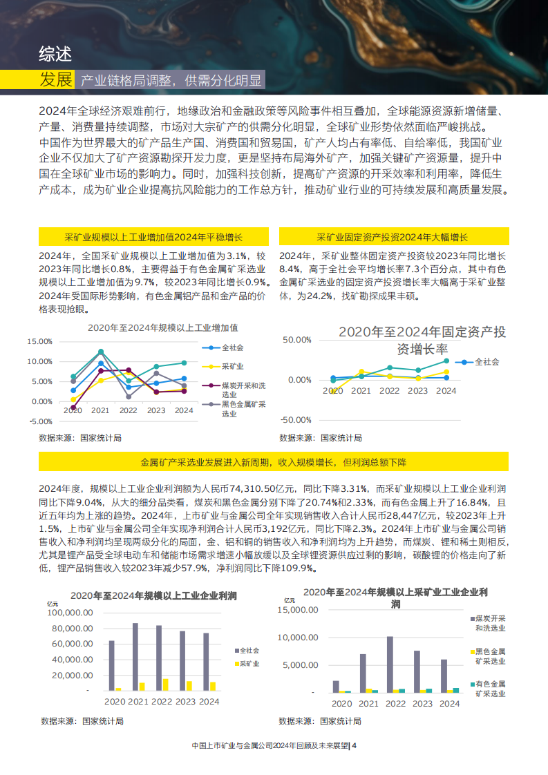 中国上市矿业与金属公司2024年回顾及未来展望报告 第5页