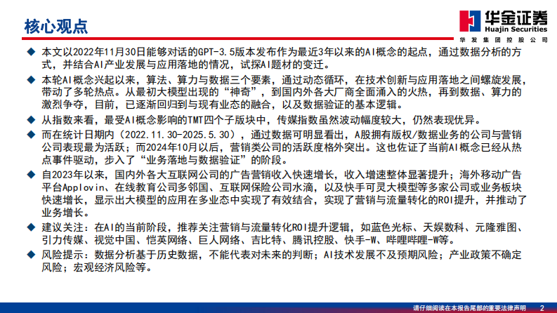 传媒行业深度研究-从数据分析试探AI题材变迁 第2页