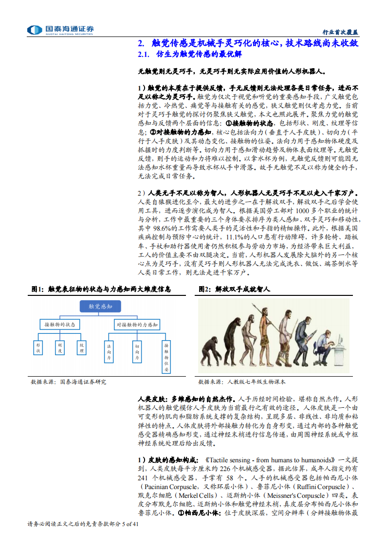触觉传感器行业首次覆盖-机器人产业深度(十三)：无触不成手，触觉传感或迎万亿蓝海 第5页
