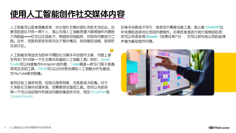人工智能在社交媒体管理中的专家指南 第5页
