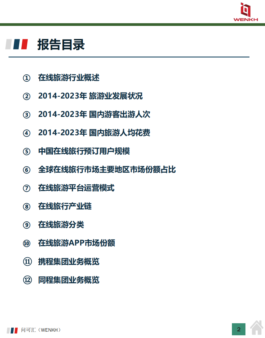 中国在线旅游行业市场全景洞察报告 第2页