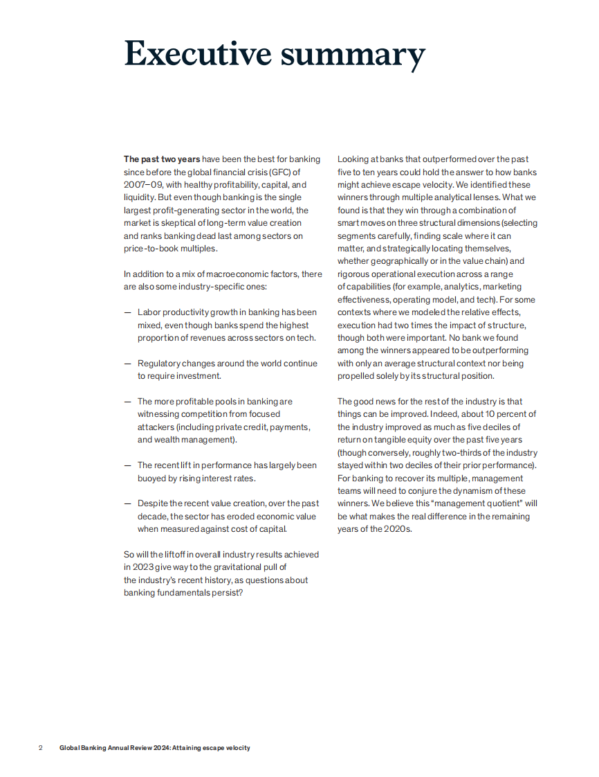 2024年全球银行业年度评价报告（英文） 第3页