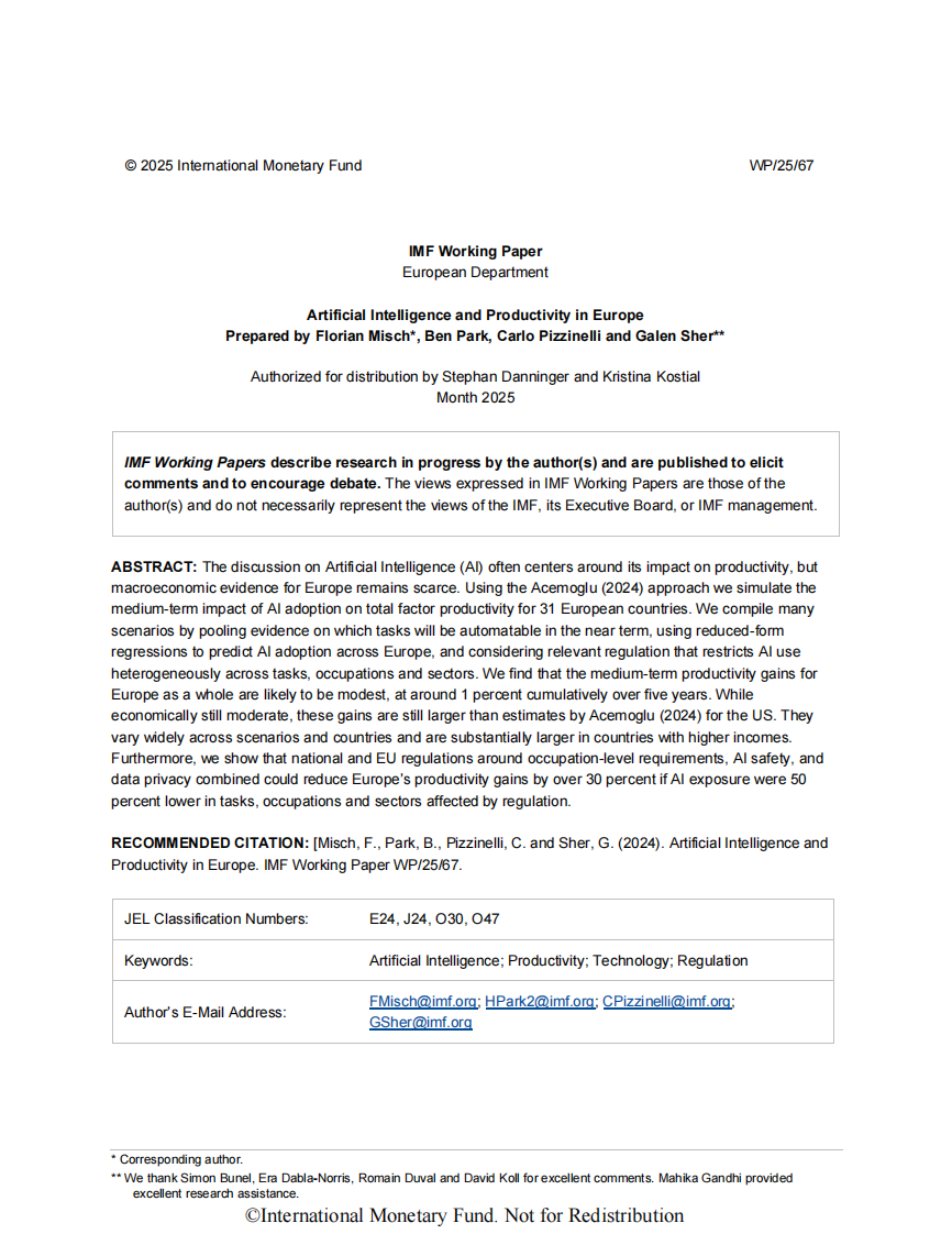 2025年欧洲人工智能与生产力报告（英文） 第2页