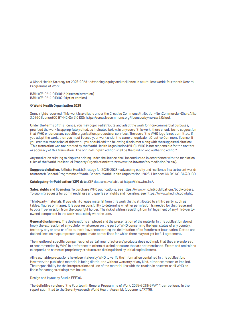2025-2028年全球卫生战略：在动荡的世界中加强公平和抵御能力报告（英文） 第4页